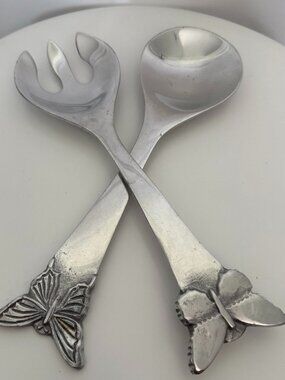Vintage Mariposa - Butterflies Salad Serving Set (2)
